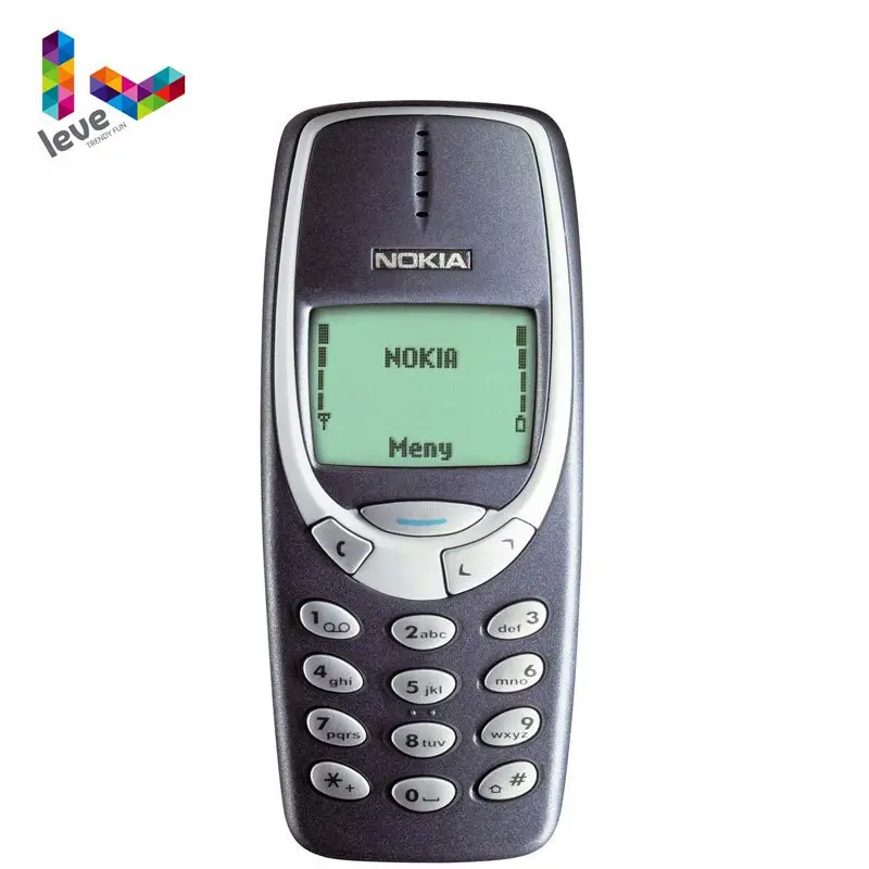Разблокированный телефон Nokia 3310 Восстановленный телефон GSM 900/1800 Поддержка Русская и арабская клавиатура Многоязычная