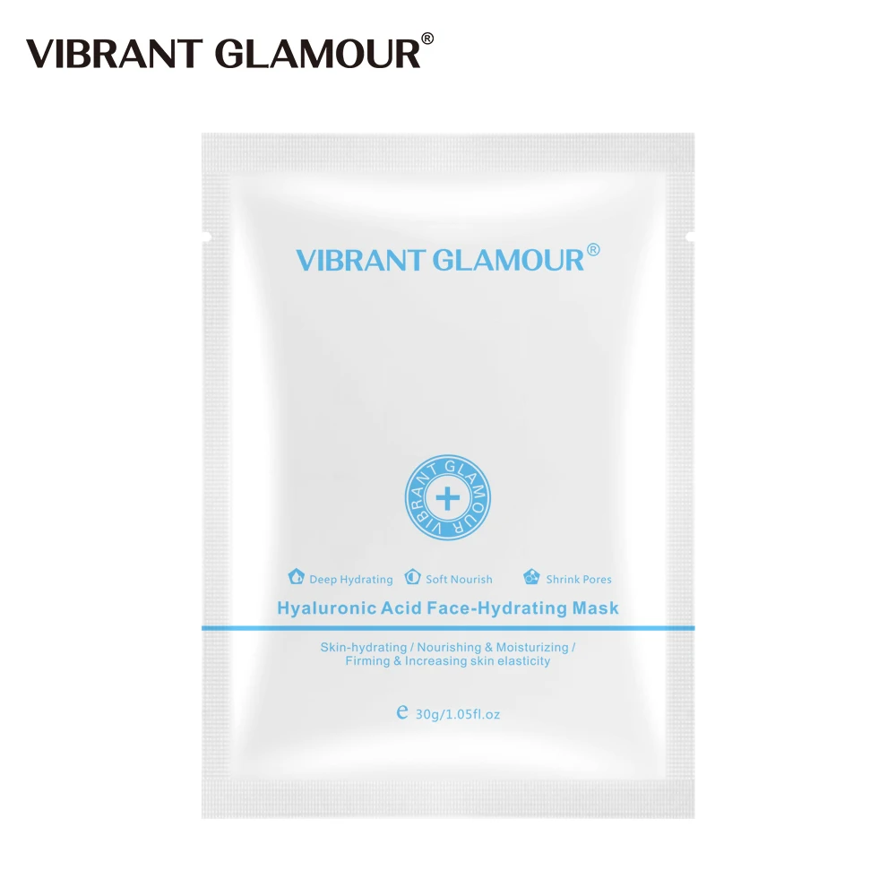 Hyaluronic Acid Маска для лица VIBRANT Glamur Argireline с гиалуроновой кислотой Витамин С Отбеливающая увлажняющая сужающая поры против морщин уход за лицом 1 шт - Цвет: Hyaluronic Acid