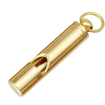 

Practical Camping Whistle Durable Brass Outdoor Sports Signal Emergency Survival Portable Mini Multifunction Tool