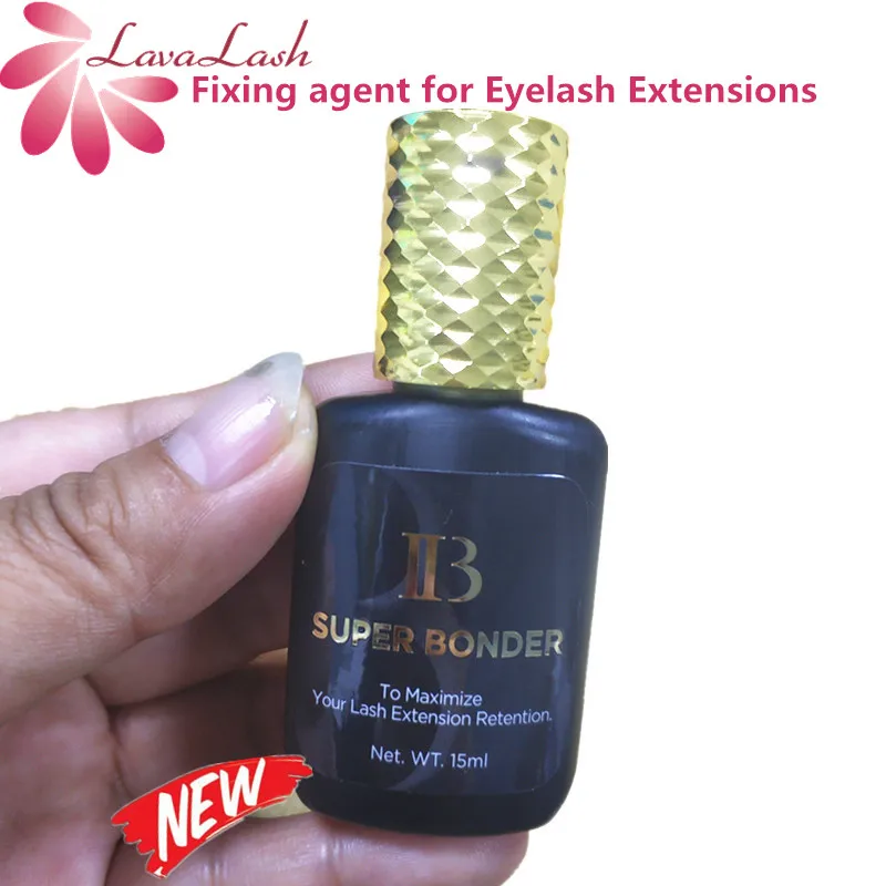 15ml IB SUPER BONDER fixing agent for Eyelash Extensions Primer Cure adhesive bonding Eyelash transparent curing liquid 5