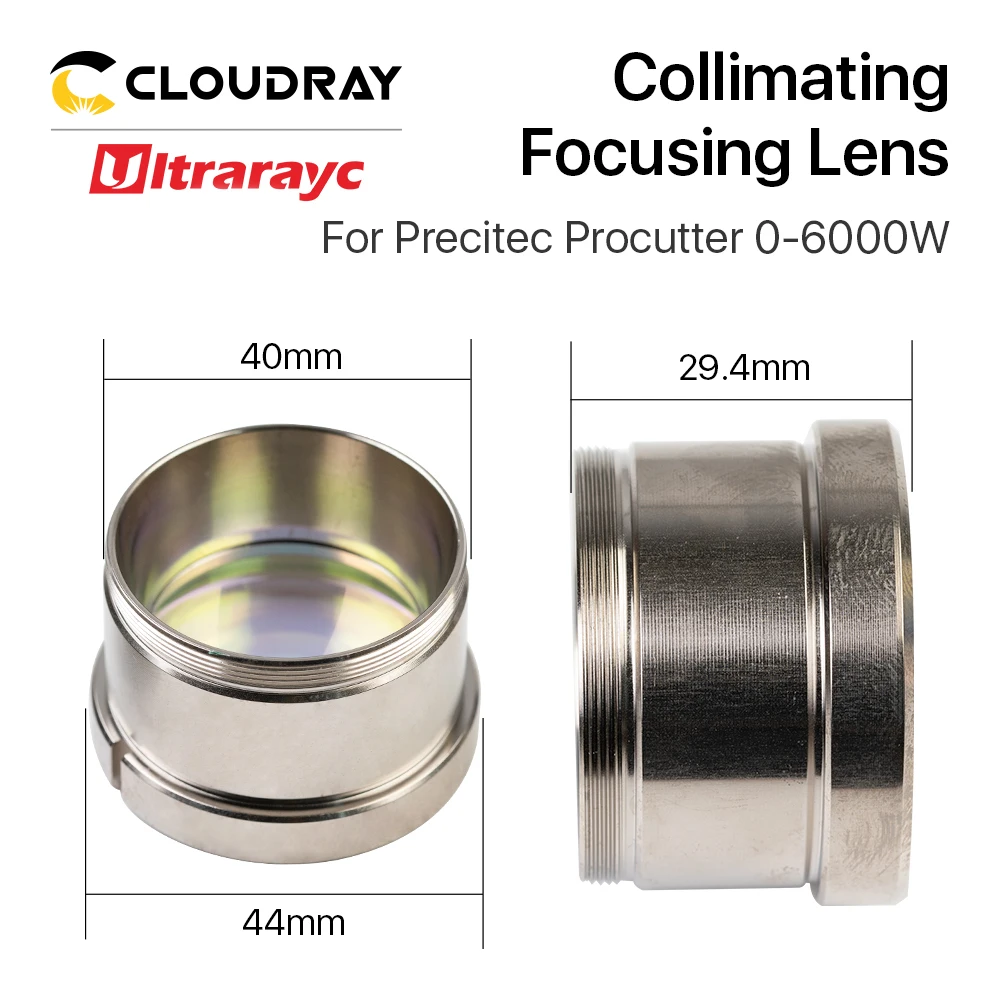 Ultrarayc Fiber Laser Collimating Focusing Lens Dia.37mm with Lens Holder for Precitec Fiber Laser Cutting Head Lens Collimator