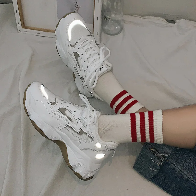 

Women's Shoes Casual Shoes Spring Sneakers Superstar shoes Platform Woman 2019 Fashion Heels Colorful Thick Summer Riband