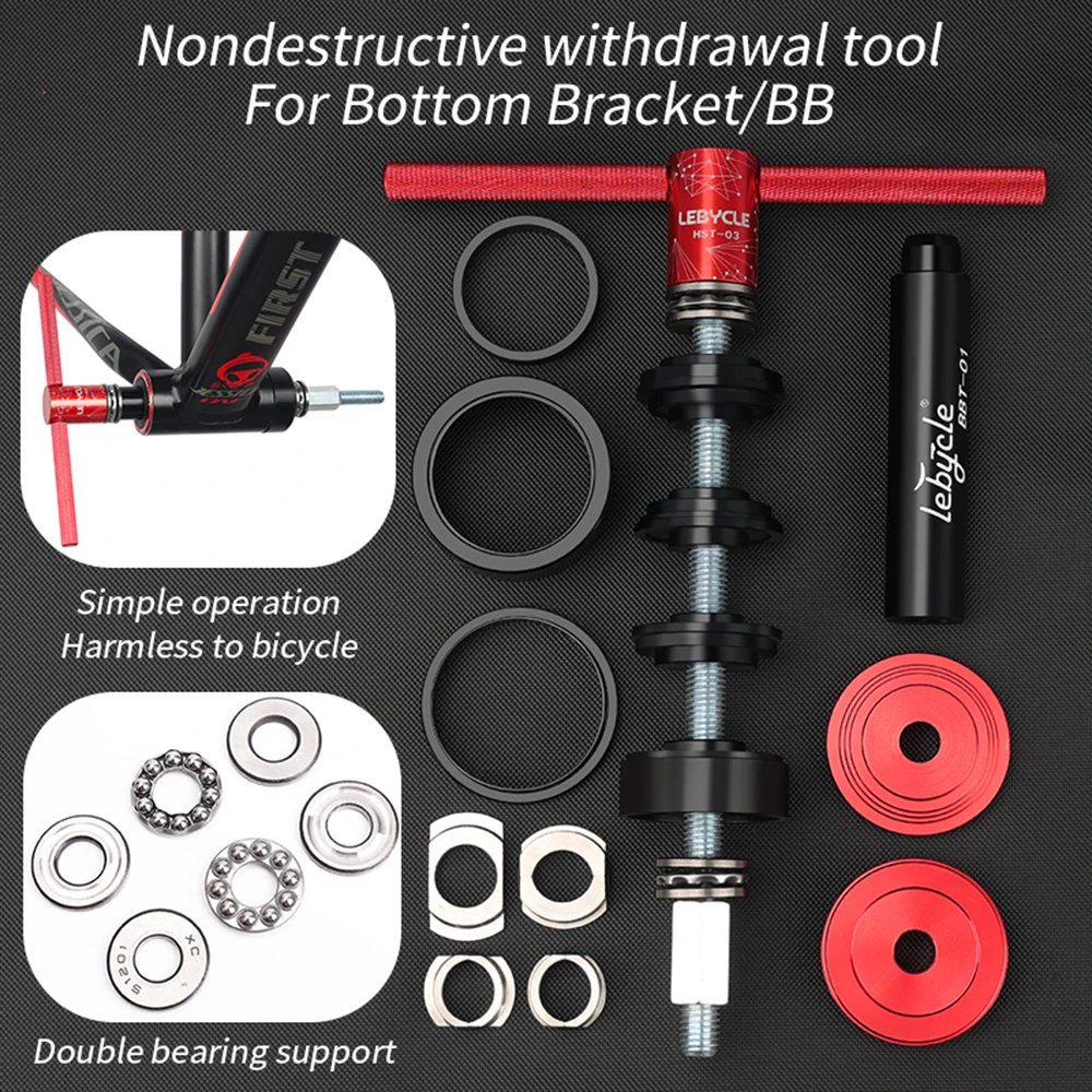 MTB Bicycle Bottom Bracket Bearing Remove Install Tool Road Bike BB Press Fit BB86/BB30/BB92/PF30 Installation Repair Kit bicycle bottom bracket tool