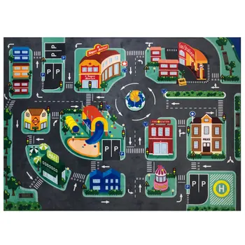 

1pcs Learning Creative Funny Crawl LED Kid Mat Traffic Game Mat Carpet Kid Game Mat for Girl Boy