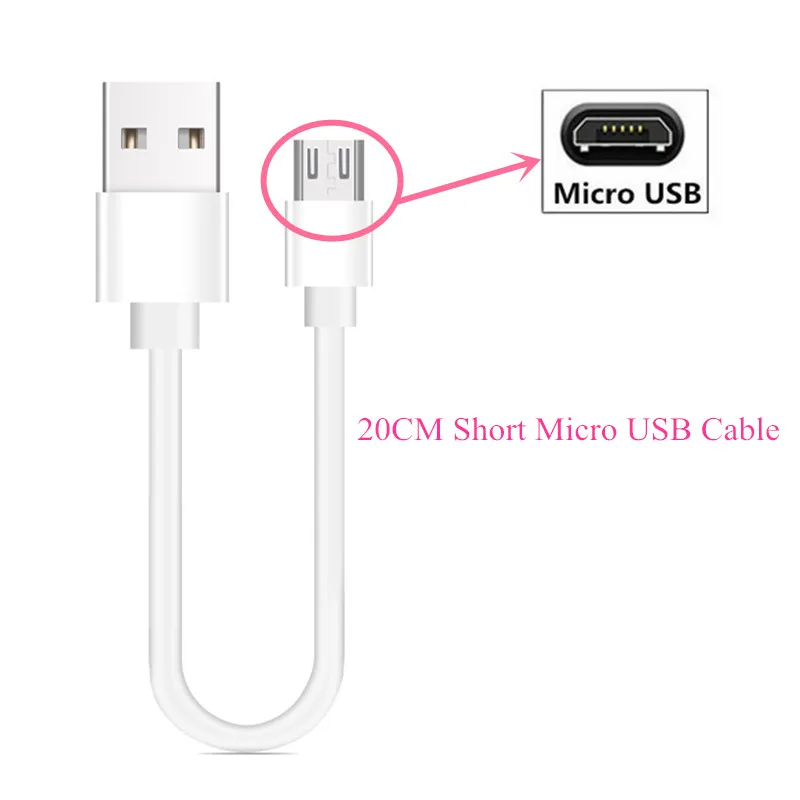 Micro usb type c 3,1 кабель для мобильного телефона, быстрое зарядное устройство, адаптер для samsung Galaxy J5 J3 J7 A3 A8 A5 A7 S8 S9 S10 Plus - Тип штекера: 20cm Micro