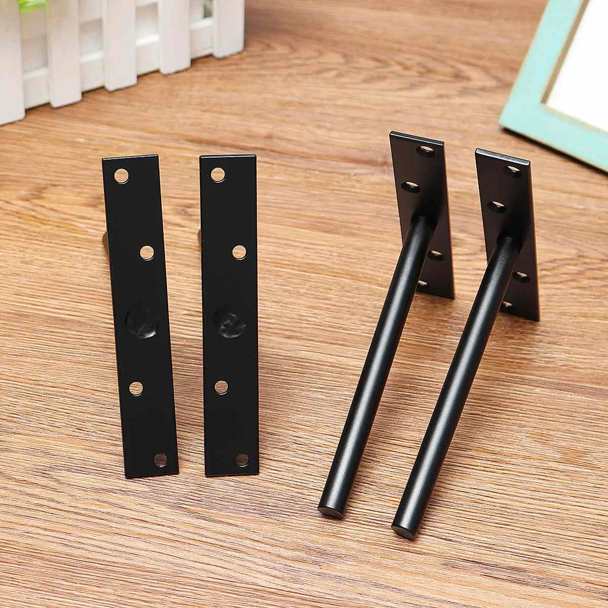 

4PCS Folding Shelf Support Bracket Invisibled Floating Wall Shelf Support Brackets for Heavy Duty Bracket 15x12cm