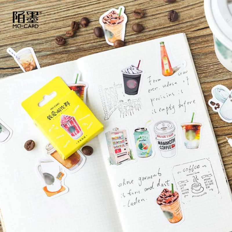 46 шт./коркор. кофейные украшения для напитков журнал милый дневник дорожные