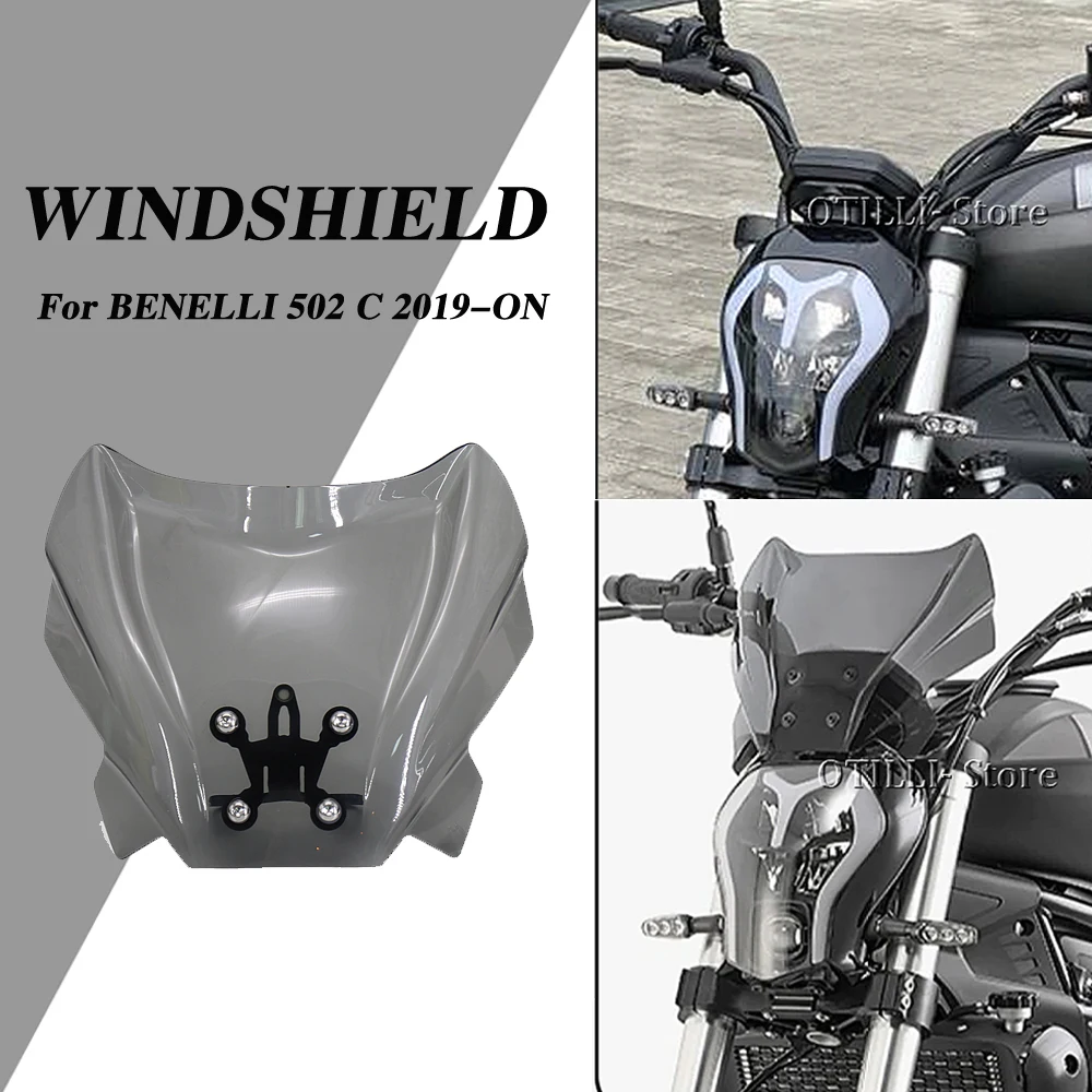 

Wind Shield Deflectore 2019-2021 2020 For Benelli 502C 502 C New Motorcycle Parts Windshield Windscreen