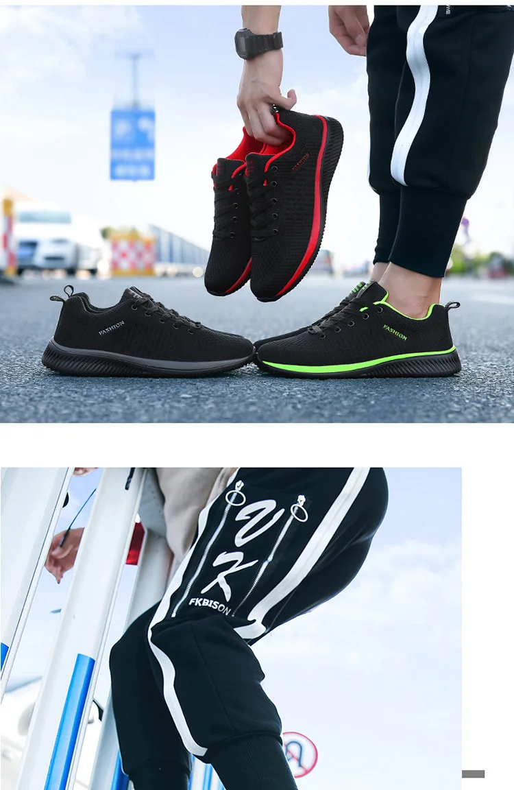 Новая летняя мужская обувь, пропускающая воздух, спортивная обувь, износостойкие кроссовки для бега, мужские ботинки с сеткой