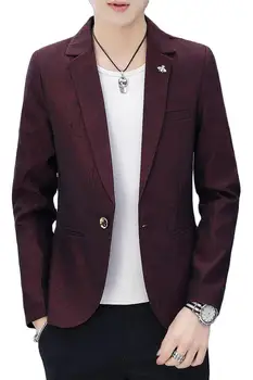 

2019 Suit Men Autumn Handsome Small Suit Trend Slim Fit Single West Coat