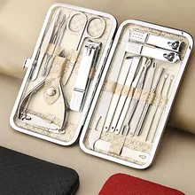 

Nail Clipper Manicure Set Stainless Steel Nail Clippers Earpick Eyebrow Scissors Pedicure Scissors Cuticle Personal Care Tools
