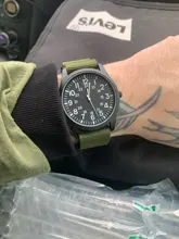  Air Force Field Watch Fabric Strap 24 Hours Display Japan Quartz Movement 42mm Dial 