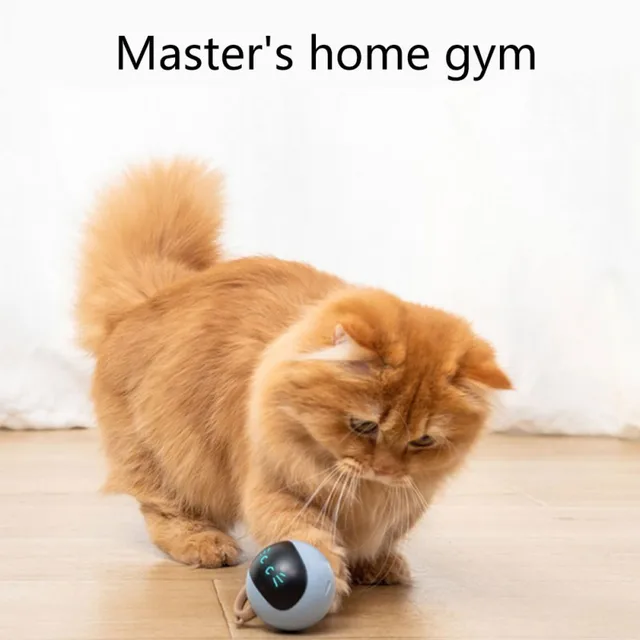 1000mAh Smart Cat Toy USB Electric Jumping Ball Self Rotating Toys Rolling Jumping Ball  For Cat Dog Kids 4