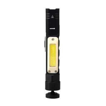 

NEW-Usb Rechargeable Xpg Headlight 360 Degree Rotating Magnetic Base Work Light Cob Led Flashlight With Plastic Clip And Belt