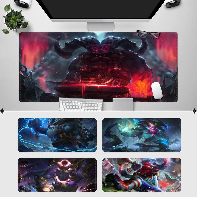 Funny League of Legends Ornn Gaming Mouse Pad Gamer Keyboard Maus Pad Desk  Mouse Mat Game Accessories For Overwatch|Mouse Pads| - AliExpress