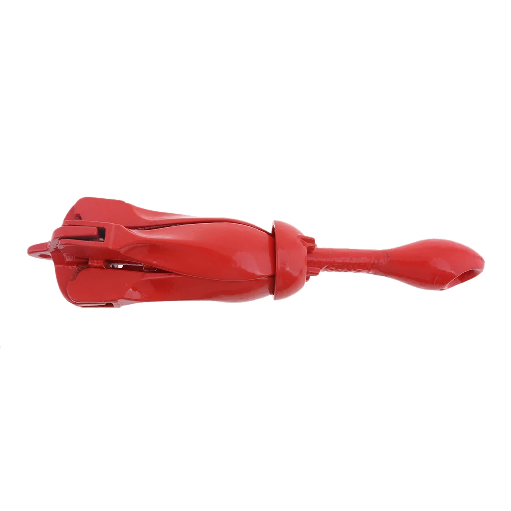 Heavy Duty Rowing Boats Folding Anchor 4 Tines Compact Anchor Buoy Kit Bag Marine Rope for Marine Boat Yacht Jetski Kayak