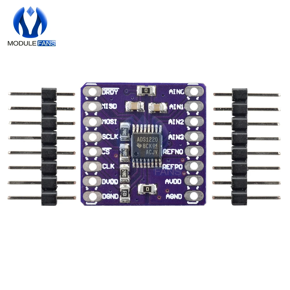 Аналого-цифровой ADC 24 бит A/D датчик конвертера модуль I2C IIC SPI низкая мощность 24-битная плата для измерения температуры
