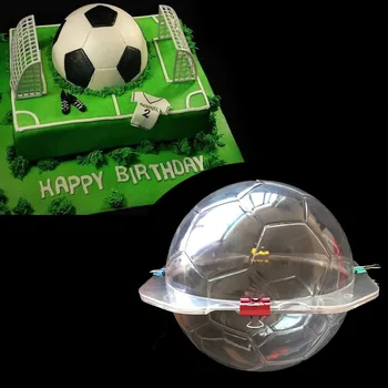 

3D Hard Plastic Stereo Football Modeling Chocolate Mold DIY Baking Tool Fondant Cake Decoration