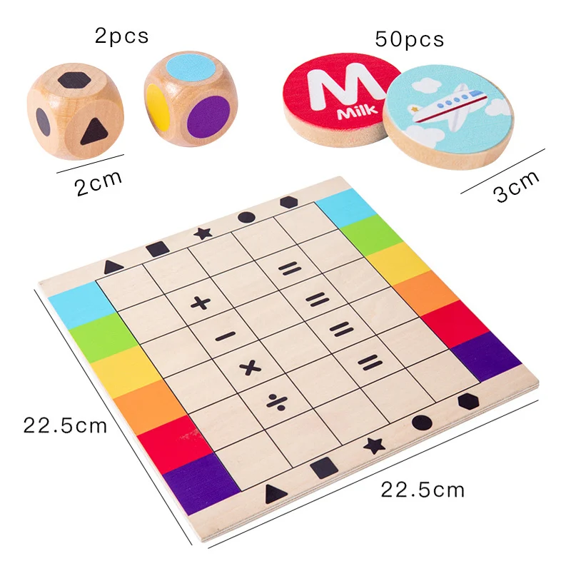 Character Graphics Pairing Storytelling Wooden Board Game Alphanumeric Color Cognition Storytelling Early Education Children Toy 6
