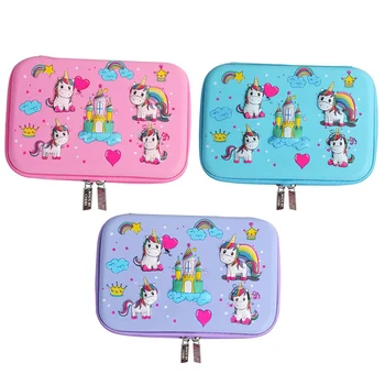 

1 Pcs Kawaii Pencil Case EVA Unicorn Gift School Pencil Box Pencilcase Pencil Bag School Learning Supplies Stationery