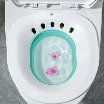 

1 PC Over Elderly Postpartum Hemorrhoids Patient Toilet Sitz Bath Tub Hip Basin Bidet New Vaginal Steaming Seat Yoni Sitz Bath