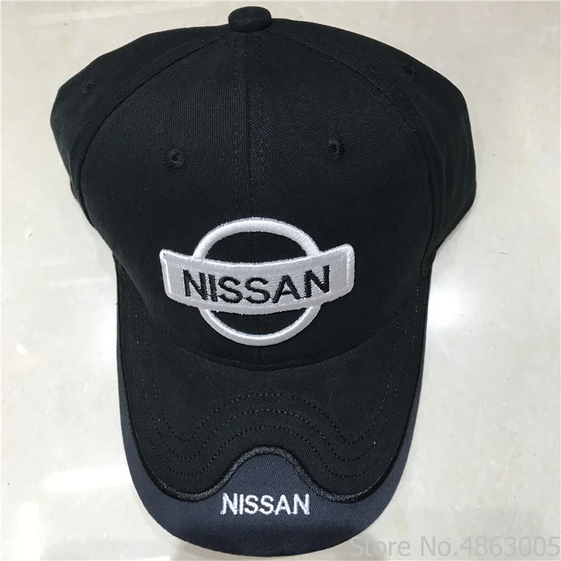 Черный Новое поступление, мужская и женская кепка Nissan, Повседневная Бейсболка с вышивкой, Стильная кепка, регулируемая бейсболка в стиле хип-хоп - Цвет: Черный