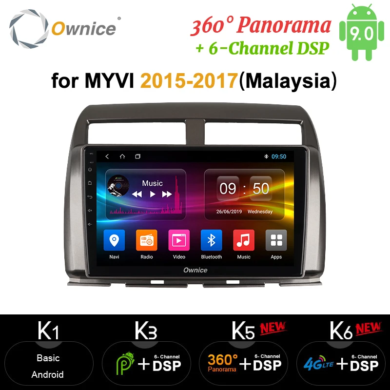 Ownice IPS 10 1 Android 9 0 4G RAM 64G ROM 360 Pano ram a DSP оптический автомобильный DVD плеер навигация GPS
