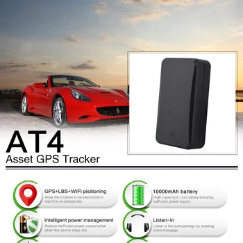 

Intelligent Power Saving GPS Tracker AT4 GT730 GPS+LBS+WIFI Positioning Fast Charging Strong Magnet 10000mAh Gps Tracker Car
