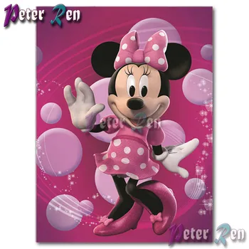 

5d Mouse Minnie in High Heels Diamond Painting Embroider DIY Square or round Mosaic Cross stitch Rhinestone home decoration