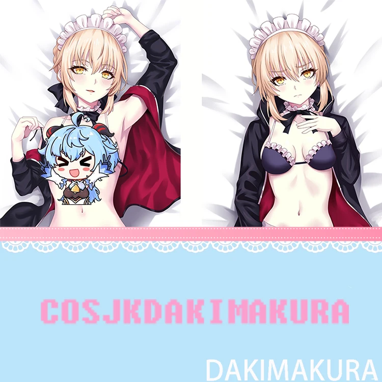 Japan Anime Dakimakura Fate Grand Order Saber Alter HD Print Pillowcase Body Hugging Pillow Cover Case Room Collectible Gifts |