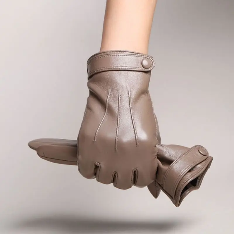 Goatskin Leather Mittens Women's Leather Mittens Goatskin Leather