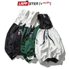 LAPPSTER-jeunesse hommes col roulé sweats à capuche 2022 hommes couleur Bock Streetwear sweat-shirts mâle coréen mode Hip Hop sweat large ► Photo 3/6