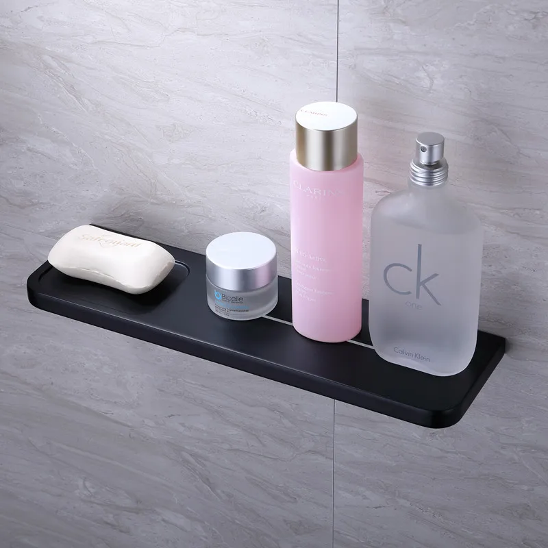 Bathroom Shelf 35C Modern Matt Black Wall mounted Bathroom Shelves