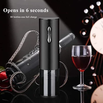 

HOT Electric Wine Bottle Opener Portable Automatic Foil Cutter Electric Wine Bottle Openers Cordless Corkscrew Wine Opener New
