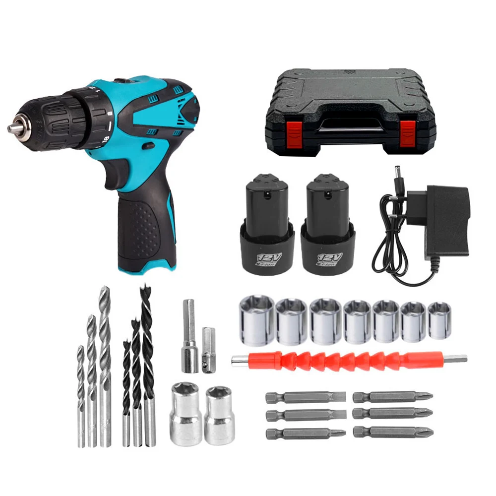

12V Drill Electric Screwdriver Drills Mini Wireless Power Driver Screwdriver Tools Atornillador Bateria Xiomi Parafusadeira