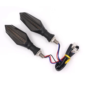 

Motorcycle Turn Signal Light 12V 12LED LED Lamp Sequential Flowing Indicator Lights Blue+Yellow Lighting 2pcs/lot