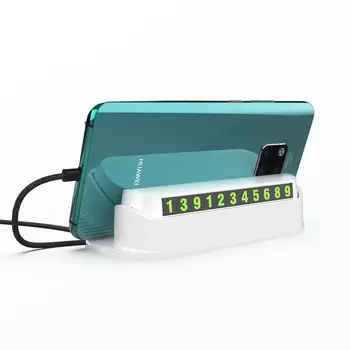 

Type Parking Card Noctilucent Temporary Parking Number Automobile Use Hide Plate More Function Mobile Phone Bracket Vehicle