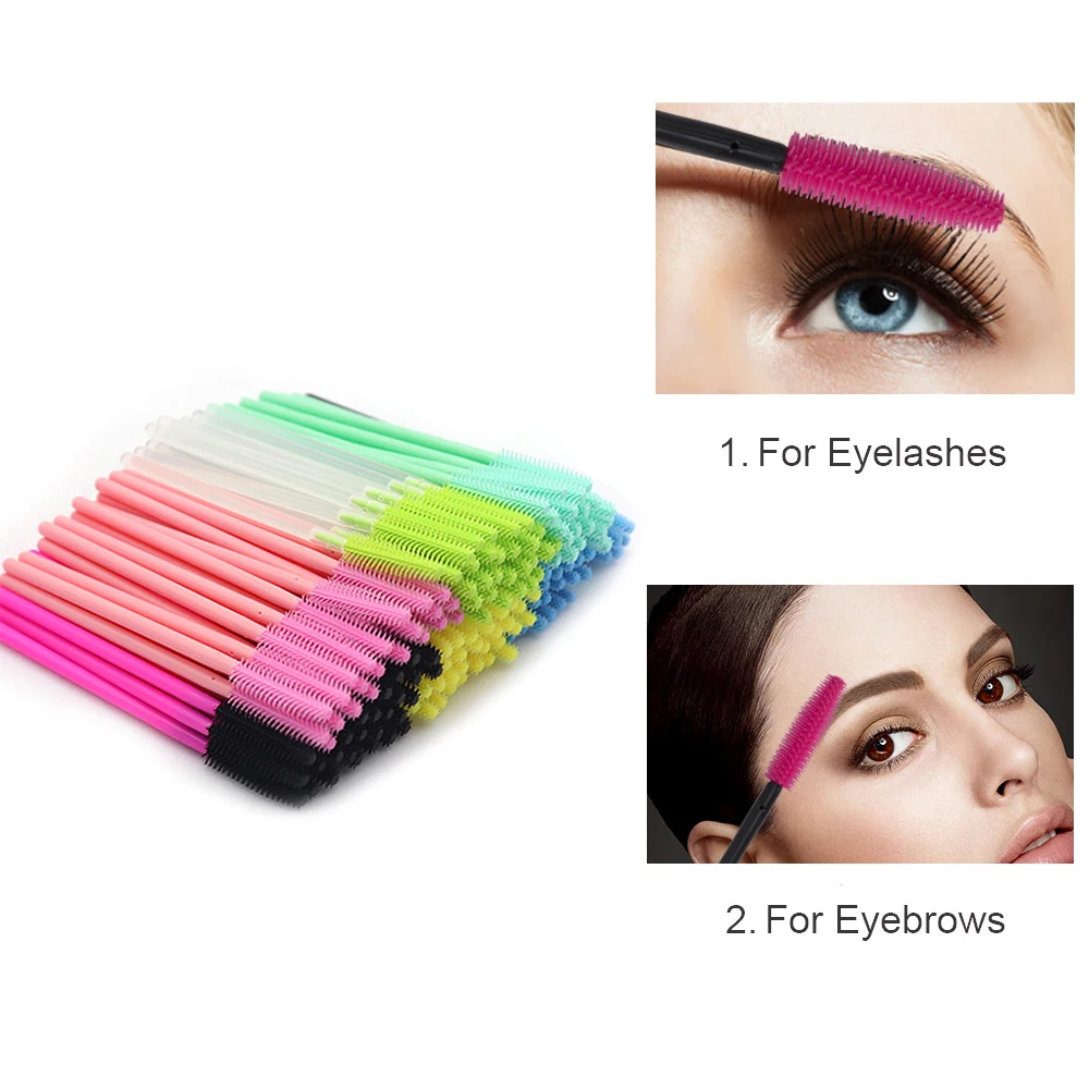 Одноразовые силиконовые гелевые для ресниц расческа щетки туши ресницы