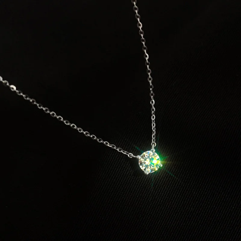Fashion New 925 Sterling Silver O-Chain Pendant Necklace 0.3cm/0.4cm/0.5cm Necklaces Shiny Chain Women Wedding Jewelry