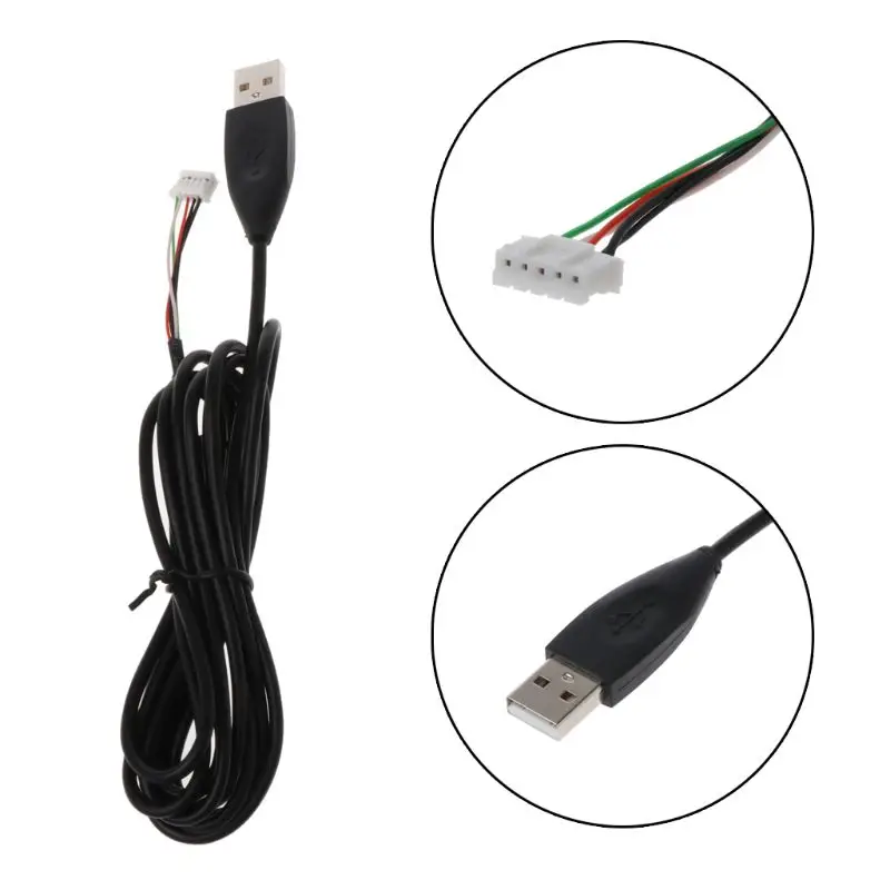 

100% Brand New and High Quality Durable USB Soft Mouse Cable Replacement Wire For Logitech G302 G303 Mouse