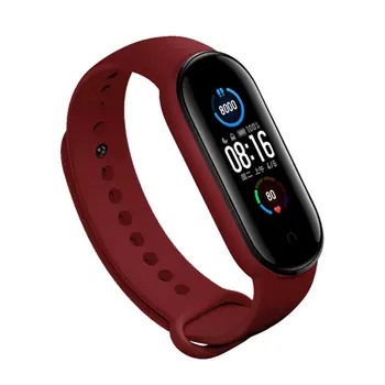 

Strap For Xiaomi Mi Band 5 Bracelet Strap For Mi Band 5 Colorful Straps Silicone Band For Xiaomi mi band 5 NFC Accessories
