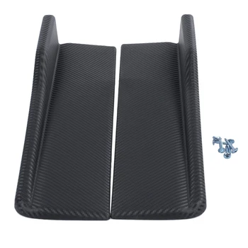 

2Pcs Universal Carbon Fibre Style Car Side Skirt Rocker Splitters Winglet Canard Diffuser Shovels(45cm/17.72inch)