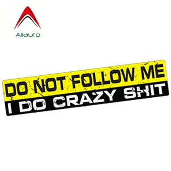 

Aliauto Funny Car Sticker Car Styling DO NOT FOLLOW ME Decal JDM Waterproof Sunscreen Accessories Vinyl,15cm *3cma