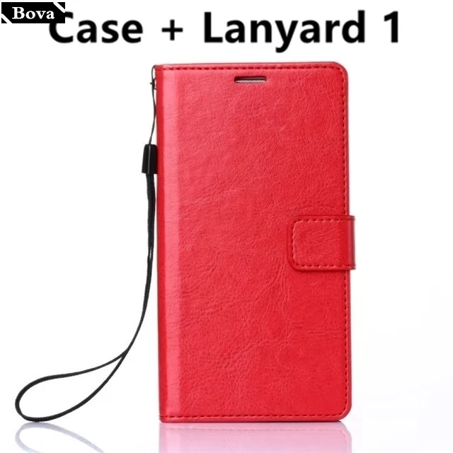 Red Lanyard 1 Redmi Note 8 держатель для карт чехол для Xiaomi Redmi Note 8 Pro из искусственной кожи чехол-Бумажник откидная крышка - Цвет: Red Lanyard 1