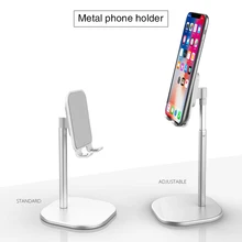 Z04 desktop suporte do telefone tablet para telefones ipad universal suporte de metal telescópico ajustável altura ângulo suporte ao vivo