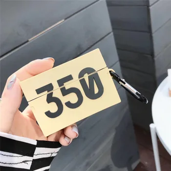 

Fashion Sports Brand Shoes 350 Wireless Bluetooth Headset Case for Airpods Pro 3 Square Stereo Shoebox 3D Silicon Earphone Cover