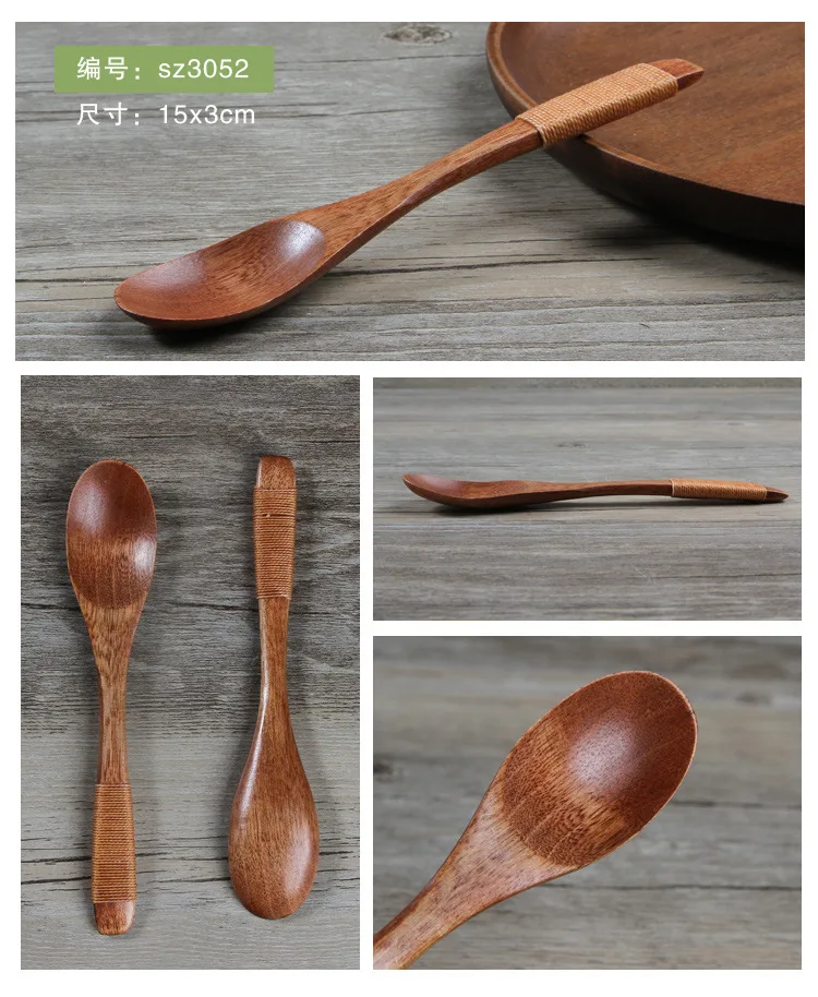 Manufacturers Direct Selling Wrapped Phoebe Small Spoon Environmentally Friendly Children Spoon Japanese Style And Wind Wooden S