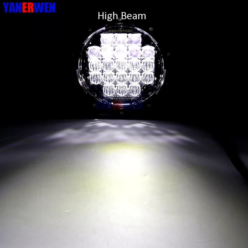 Мотоциклетная фара 5D " светодиодный DRL H4 светодиодный фары 75 Вт 7 дюймов светодиодный фонарь дальнего ближнего света Белый DRL для Yamaha Road Star V Star