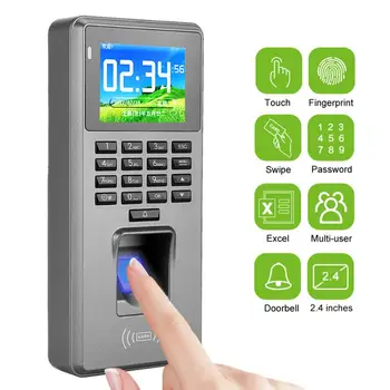 

2.4in TFT Wiegand 26 Fingerprint Password 125KHz RFID Access Control Attendance Machine