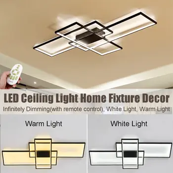 

85-265V 92W Acrylic LED Ceiling Light Dimmable Ceiling Lamp Hallway Bedroom Fixture Living Room Decoration Indoor Lighting